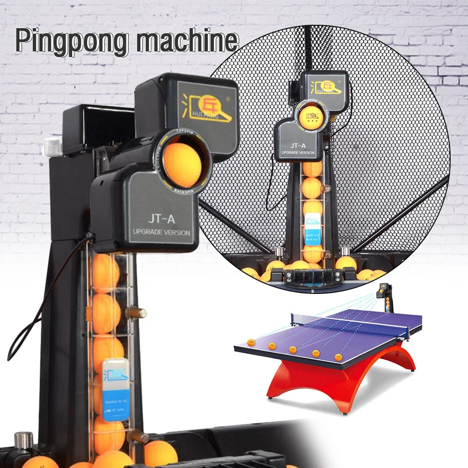 HUI PANG US Super Table Tennis Robot Standard Version Pingpong Training Machine Catch Net