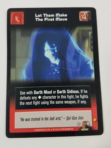Tarjeta de juego coleccionable Young Jedi 122 Déjalos hacer el primer movimiento TCG CCG - Imagen 1 de 2