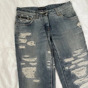 $1200 Dolce & Gabbana Vintage Distressed Jeans 42 - Picture 1 of 13