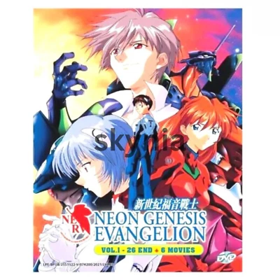 Neon Genesis Evangelion Complete TV Series (1-26) +6 Movie DVD with English Sub - Immagine 1 di 4