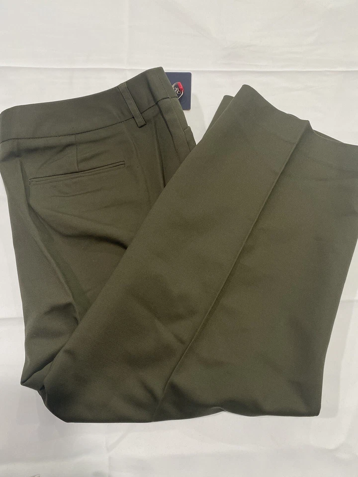 Pantalones de vestir Rafaella para mujer talla 14 hoja de uva infusión de verano Foto 1 de 4