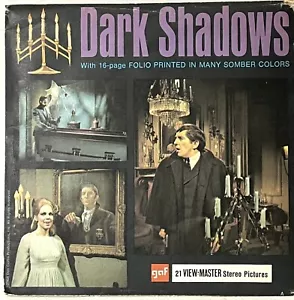 1968 DARK SHADOWS BARNABAS COLLINS ORIGINALE GAF VIEW-MASTER PACK sapone vintage raro - Foto 1 di 13