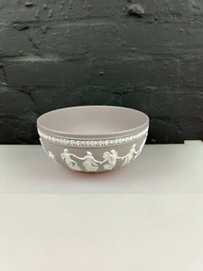 Wedgwood lila & weiß Jaspis große Tanzstunden Schüssel 8,25 Zoll breit 1961 SELTEN - Bild 1 von 12