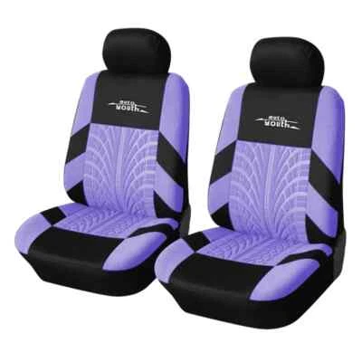 Funda de asiento de coche universal de tela de poliéster 2 piezas fundas de asiento protectoras asientos de coche nueva Foto 1 de 4