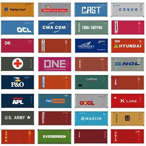 1pc N Scale 1:160 20ft Shipping Container 20' Cargo Box with Magnets C15007 - Picture 1 of 37