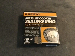 New OS,Orig BoxPresto Pressure Cooker Sealing Ring/Gasket #1071(33013)Free Ship! - Picture 1 of 7