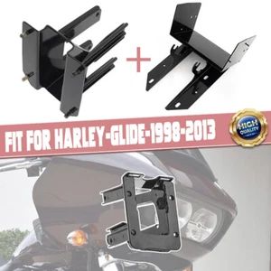 Front Inner Fairing & Radio Caddy Mount Bracket Fit For 98-13 Harley Road Glide` - Imagen 1 de 15
