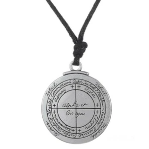 2x Collana Amuleto Talismano Sigillo Salomone Ciondolo Protezione Buona Fortuna Ricchezza - Foto 1 di 4