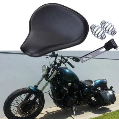 For Honda Shadow VLX 600 VT 600 Bobber Motorcycle Solo Seat Spring Saddle Black - Image 1 of 4