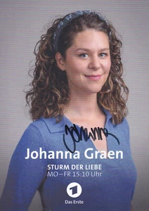 Autogramm - Johanna Graen (Sturm der Liebe) - Bild 1 von 1