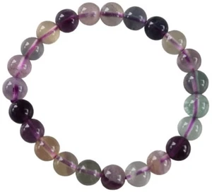 Bracelet Perles Rondes FLUORITE - 8 mm - Picture 1 of 1