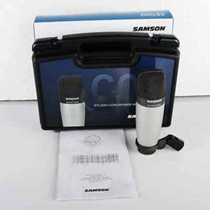 SAMSON C01 microfono condensatore cardioide diaframma largo+supporto+contenitore - Picture 1 of 7
