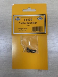 Maßstab 1:12 Mini Mundus Antik Oval Tropfengriff PK 2 Puppenstube Neu - Bild 1 von 2