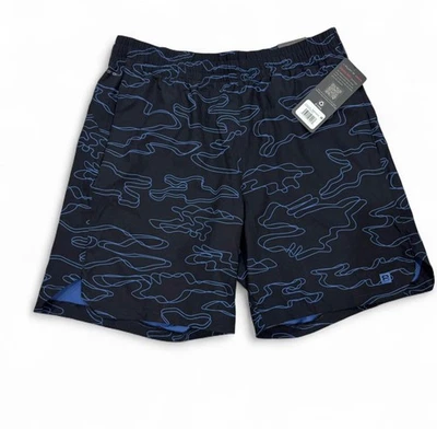 NWT Layer 8 Men’s Black with Blue Camo Shorts Quick Dry Size M - Image 1 of 4