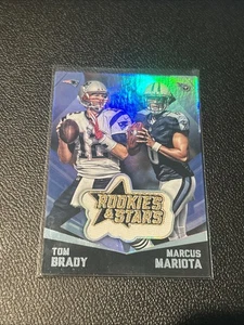 2015 Panini Rookies & Stars - Embroidered Patches Tom Brady, Marcus Mariota #EP7 - Picture 1 of 2