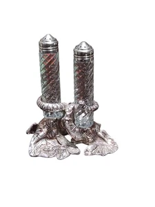 Arthur Court Elephant Salt & Pepper Shaker Set Signed 1999 - Picture 1 of 2