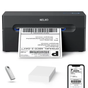 Nelko Bluetooth Thermo Etikettendrucker, Wireless 4x6 Versandetikettendrucker für - Bild 1 von 5