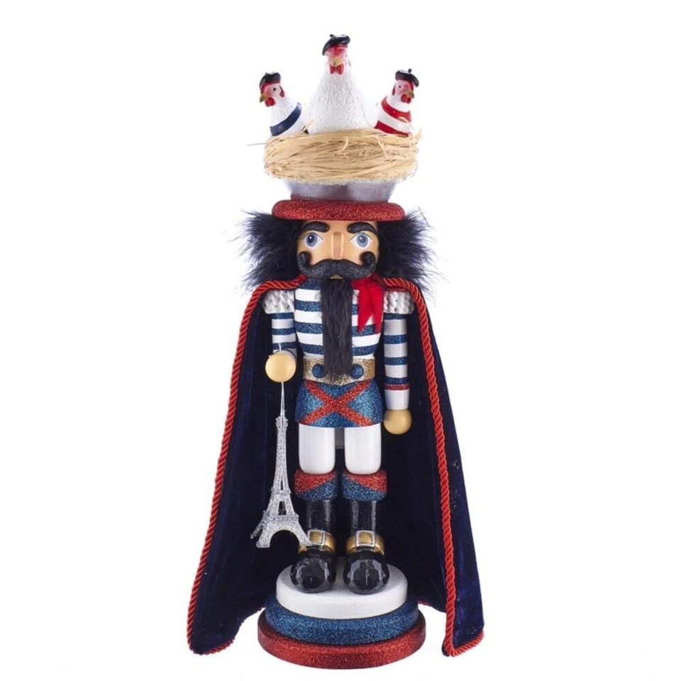 Kurt Adler Hollywood Three French Hens Nutcracker - Ha0465