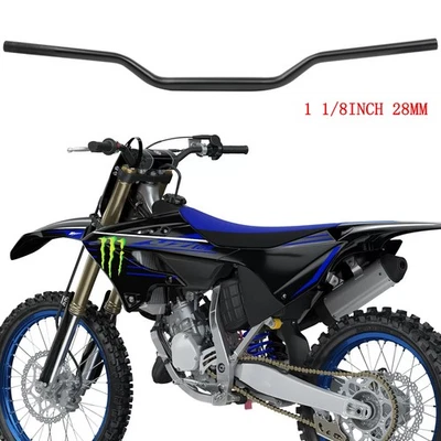 Manillar Fat Bar 1-1/8" 28 mm para motocicleta Yamaha YZ125 YZ500 YZ450F YZ250F Foto 1 de 4