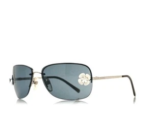 Chanel Women’s Sunglasses Frameless Gray & Silvertone Frames CAMELIA style 4135 - Picture 1 of 23
