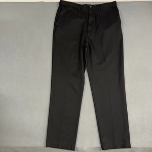 Haggar Dress Pants Mens 40x36 (Fits 40x34) Black Classic Fit Cool 18 Pro Work - Picture 1 of 10