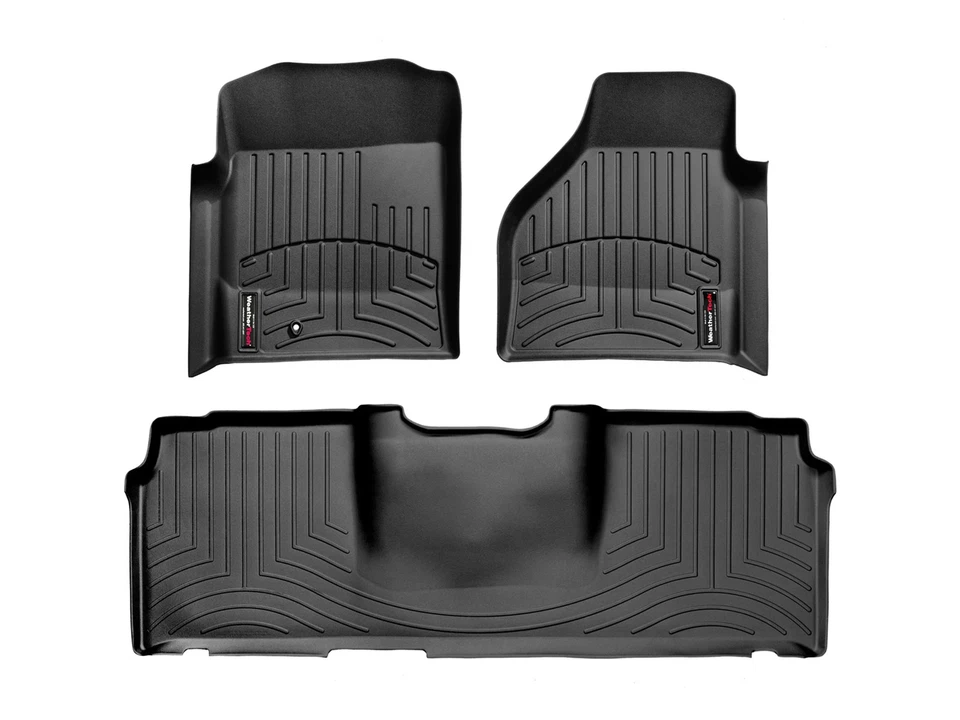 WeatherTech FloorLiner for 2006-2008 Dodge Ram Truck 1500 - 1st & 2nd Row, Black - Image 1 of 4