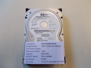 Hdd Sata Western Digital WD800JD-08MSA1, 80gb, 8.9cm (3.5") Fru: 40Y9034, #SU136 - Picture 1 of 5