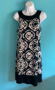Tiana B Womens Size L Pullover Tank Ikat Dress Summer Travel Wrinkle Free Midi - Picture 1 of 7