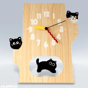 Reloj de Pared Gato 15 Pulgadas Funcionamiento Lindo Gato Madera Reloj Silencioso para Decoración de Casa Regalo - Imagen 1 de 8