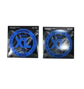 D'Addario Guitar Strings 2 Sets ECG25 Electric Chromes Light - Picture 1 of 6