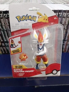 POKÉMON CINDERACE 10 CM BATTLE FEATURE FIGURE DELUXE ACTION - Foto 1 di 1
