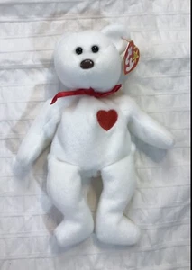 TY Beanie Baby Bear Valentino L'Orso Orso San Valentino - Foto 1 di 14