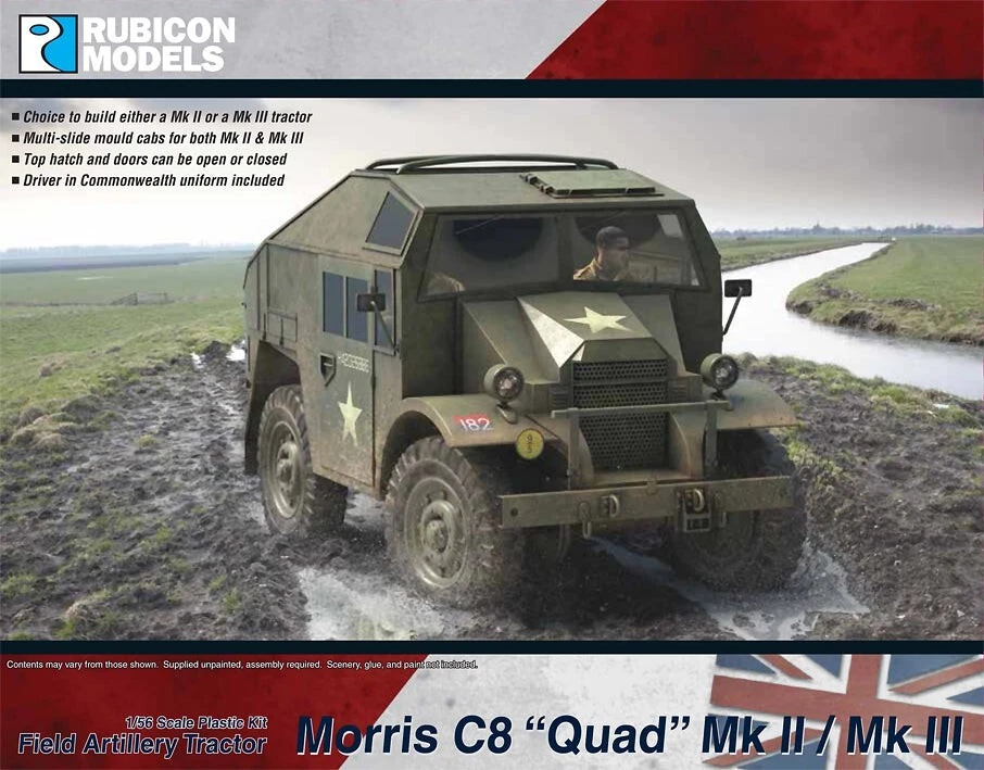 Rubicon Models 280114 - Morris C8  Quad  Mk II/Mk III Field Artillery Tractor - Image 1 of 1
