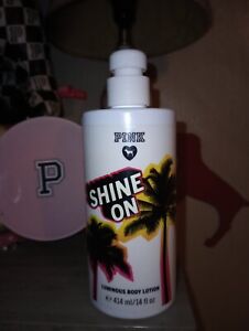 PINK Victoria's Secret 14oz Shine On Luminous BODY LOTION Amazing Shimmer