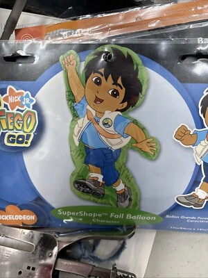Globos de aluminio Anagram Supershape - Go Diego Go 33 pulgadas x 16 pulgadas Foto 1 de 2