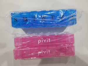 Weekly Pill Box Organizer once a Day 7 day AM or PM Case Medicine 4 pack - Picture 1 of 3