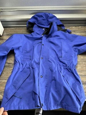 Chaqueta De Colección REI GoreTex Talla Pequeña Para Hombre Con Capucha Exterior Púrpura Azul Foto 1 de 4