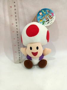 SUPER MARIO All Star Collection TOAD 6" Plush Doll Japan UFO Banpresto 1993 H/T - Picture 1 of 7