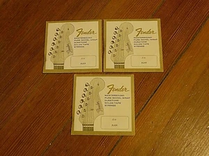 Vintage 3 Stück 1960 Fender Mastersound Pure Nickel Wrap Duratone Gitarrensaiten - Bild 1 von 1