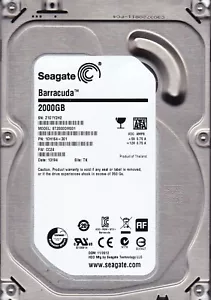 FOR DATA RECOVERY ST2000DM001 p/n: 1CH164-301 s/n: Z1E TK 2TB 2012 3.5" Seagate - Picture 1 of 5