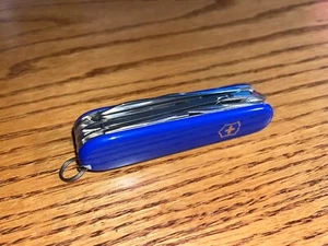 New Victorinox Swiss Army 91mm Knife DELUXE TINKER Cobalt Blue 1.4723.2 - Picture 1 of 9