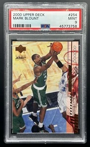 Carta 2000 Upper Deck Mark Blount Rookie #254 PSA 9 - Lastra incrinata - Foto 1 di 2