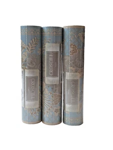 Lot of 3 Vintage CROSCILL NAPOLEON Blue Wallpaper Border Rolls 5 Yards Each NIP - Picture 1 of 6