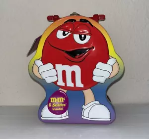 M&M Süßigkeiten Rot Metall Trage Figur Dose Brotdose 7"x6"x2,5" - Bild 1 von 5