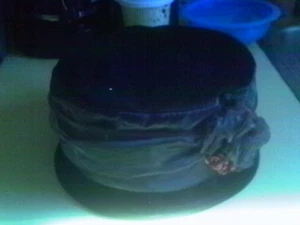 ALINE PARIS WOMENS  BUCKET HAT BLACK VELOUR  EUC!! CLOCHE - Picture 1 of 5