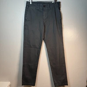American Eagle Original Straight Lived in Khakis Gray Men's Size 28 x 34 - Picture 1 of 12