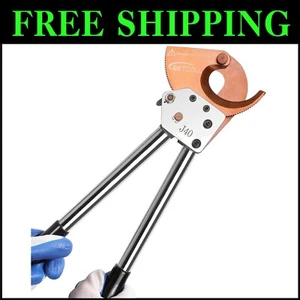 Heavy-Duty Ratchet Cable Cutters for 300mm² Copper/Aluminum Wire - 600mcm - Picture 1 of 9