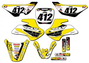 2000-2006 JR 50 13 FLY Yellow Senge Graphics Kit Compatible with Suzuki - Picture 1 of 10