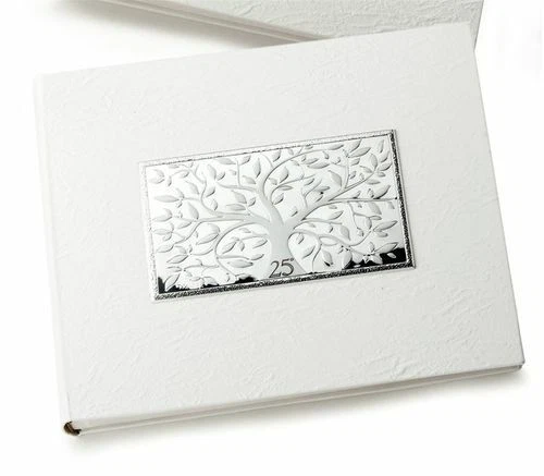 Álbum de fotos Árbol de la vida plata 25 aniversario de boda Foto 1 de 1