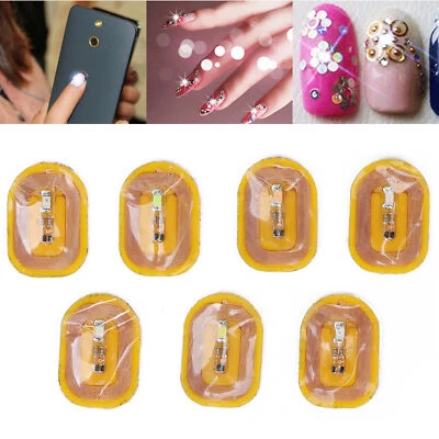 7pcs Glowing NFC Nail Stickers Smart LED Light Source Self Adhesive Fashionable